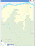 Hood River County Wall Map Basic Style
